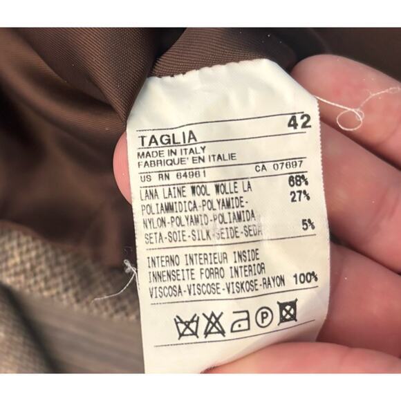 made in italy of benetton Blazer Jacket Wool - Picture 6 of 6